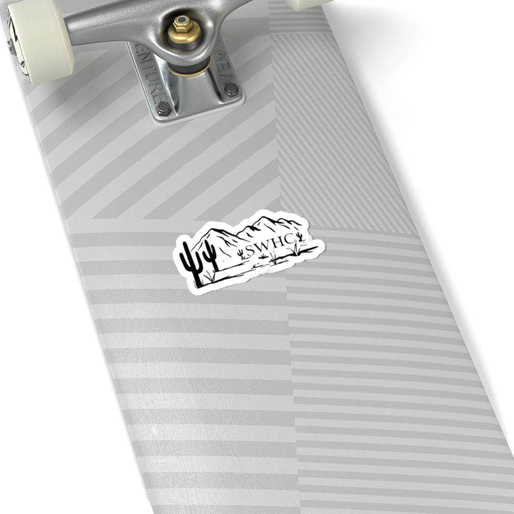 Desert Mountain Sticker — SWHC Cactus Landscape Kiss-Cut Sticker