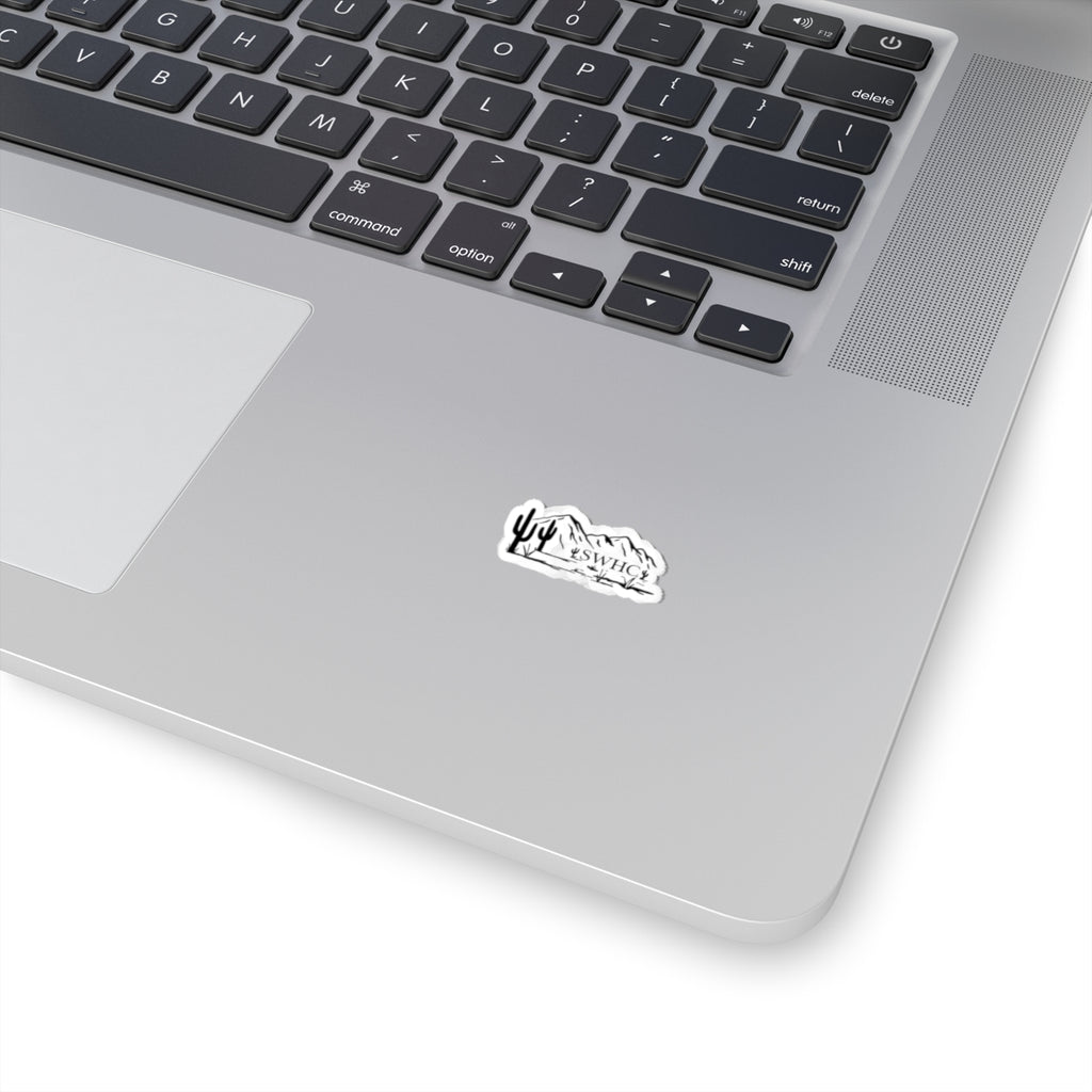 Desert Mountain Sticker — SWHC Cactus Landscape Kiss-Cut Sticker