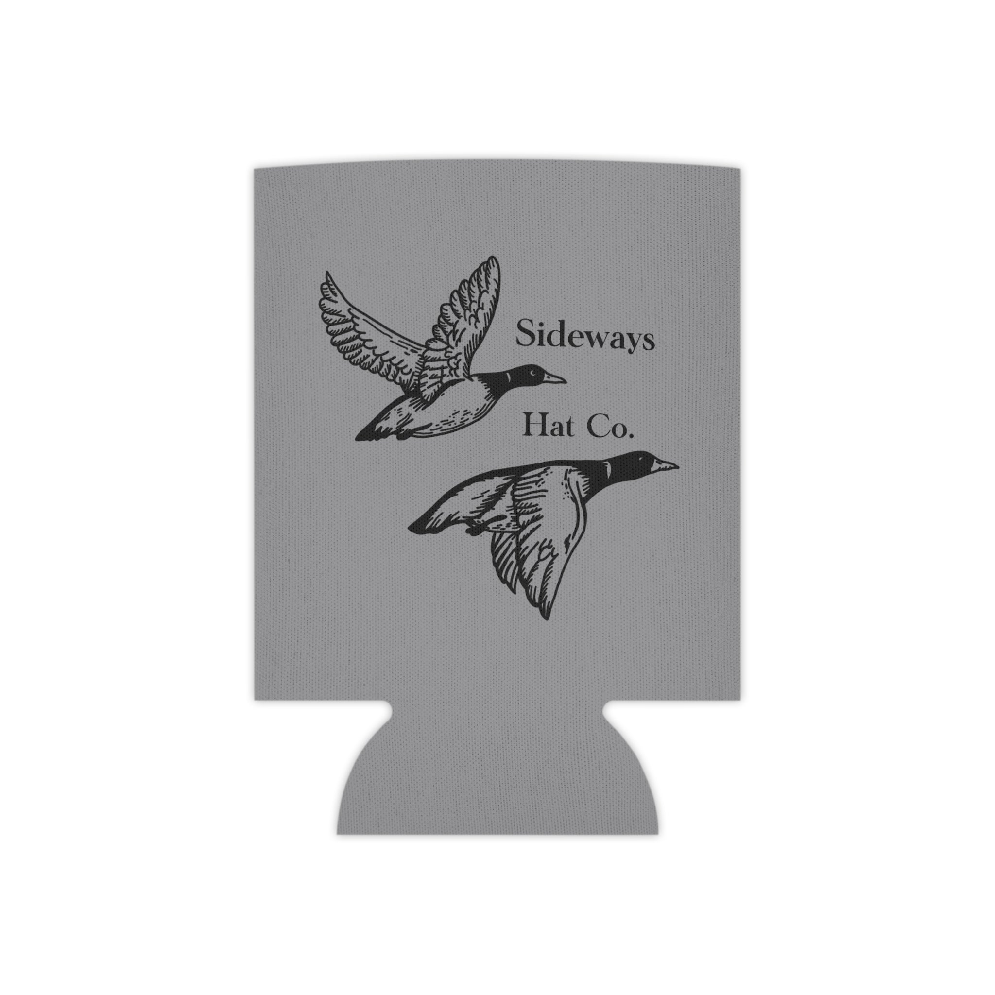Can Cooler - Sideways Hat Co. Ducks Flight Logo Neoprene Koozie